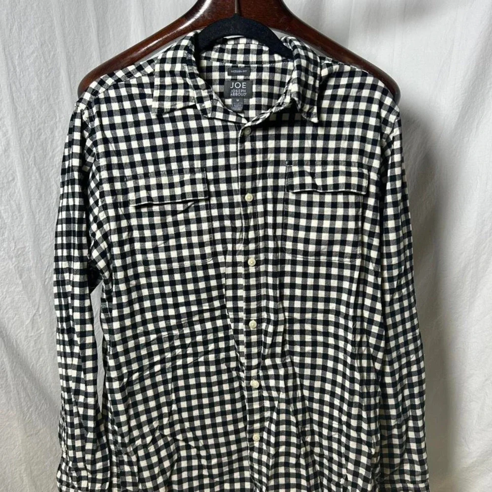 JOE Joseph Abboud Shirt Mens Size M‎ modern Fit Button Up Long Sleeve checkered